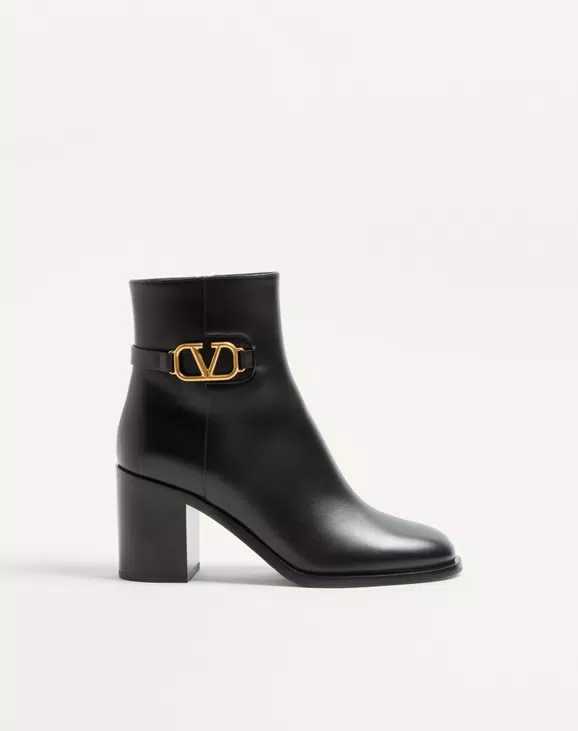 Valentino Vlogo Signature Calfskin Ankle Boot 75Mm - Image 1